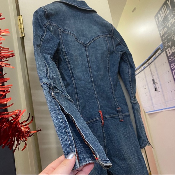 Retro 00’s Ecko Red Jean Jumpsuit - Picture 6 of 9